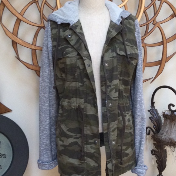 Mudd Camo Lightweight Jacket Sz L - Picture 3 of 6